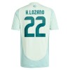 Maillot de Supporter Mexique Hirving Lozano 22 Extérieur 2024 Pour Homme